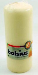 Candle Pillar Ivory 150X60mm