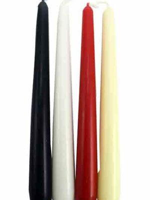 Taper Candle 10 Inches, 4pcs (Assorted Colours)
