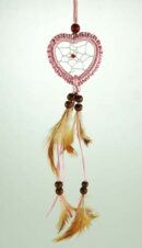 Dream Catcher Heart Pink 7.5cm