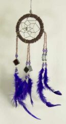 Dream Catcher Bead Purple 6cm