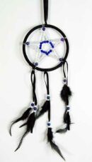 Dream Catcher Pentagram Black 8cm