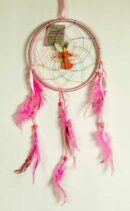 Dream Catcher With Angel Pink 6 Inch