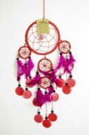 Dream Catcher Red With Shell 11.5cm
