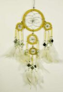 Dream Catcher Beaded Natural 9cm 5006
