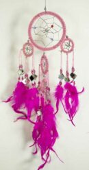 Dream Catcher Beaded Pink 9cm 5006