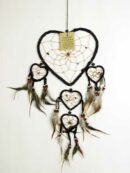Dream Catcher Black With Hearts 16CM