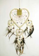 Dream Catcher Natural With Hearts 16CM