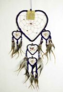 Dream Catcher Purple With Hearts 16cm