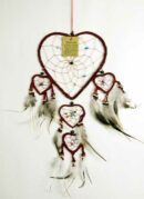 Dream Catcher Red With Hearts 16CM