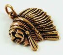 Pendant Bronze Indian Head