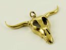 Pendant Bronze Skull H4xw6cm