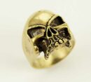 Ring Bronze Plain Skull