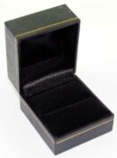 Ring Display Box Black With Gold Trim 2pcs