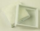 Box Plastic Window White 5X5cm 4pcs