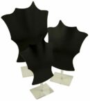 Bust Display Black Acrylic 3pc