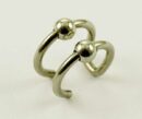 Ear Cuff With 2 Rings And Bead