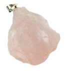 Pendant Rough Stone Rose Quartz