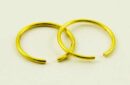Nose Ring Stainless Steel Gold 4Pcs