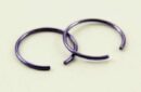 Nose Ring Stainless Steel Purple 4Pcs