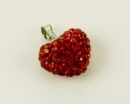 Pendant Heart Red Crystal