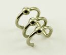 Ear Cuff With 3 Rings Bead