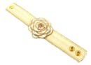 Bracelet White Rose With Zip Detailing