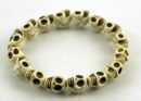 Bracelet Skull Ivory Howlite