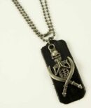 Necklace Skull And Swords