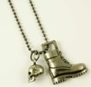 Necklace Skull With Boot