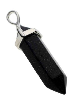 Pendant Fixed Wand Blue Goldstone