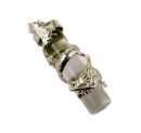 Pendant Cylinder Dragon Clear Quartz