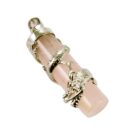 Pendant Cylinder Dragon Rose Quartz