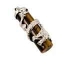 Pendant Cylinder Dragon Tiger Eye
