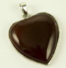 Pendant Heart Carnelian Stone