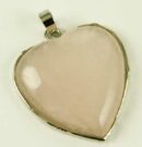 Pendant Heart Rose Quartz