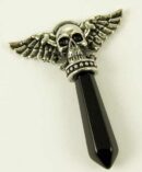 Pendant Skull Wand Onyx