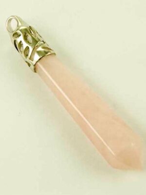 Pendant Hexagonal Rose Quartz