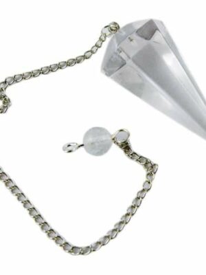 Pendulum Faceted Clear Quartz