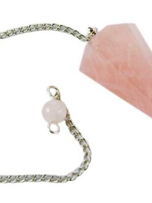 Pendulum Faceted Rose Quartz