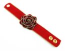 Bracelet Red Rose With Zip Detailing