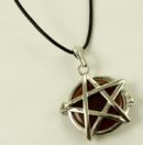 Necklace Pentagram Carnelian