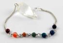 Pendulum Seven Chakra Plain Crystal Quartz