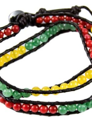 Bracelet Harmony 2 Rows Rasta