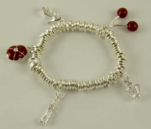 Bracelet Ringed 5 Charms
