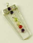 Pendant Clear Quartz Chakra L5.5cm
