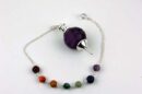 Pendulum Seven Chakra Ball Amethyst