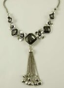 Necklace Flower Design Pewter