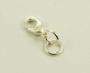 Silver Plated Jewellery Fastener 12pcs