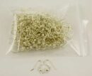 Silver Plated Earring Hooks 100pcs
