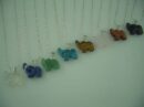 Necklace Elephant Semi Precious Stones 2cm
